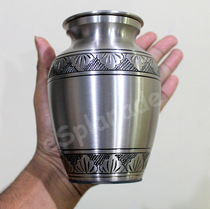 eSplanade Metall-Urnen-Gedenkglas-Behälter (Zinn), Zinn