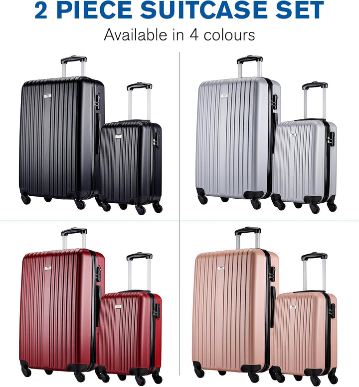 Slazenger Kofferset 2 Teilig/ 3 Teilig - Trolley Handgepack und Reisekoffer Gross - ABS Hartschalenk
