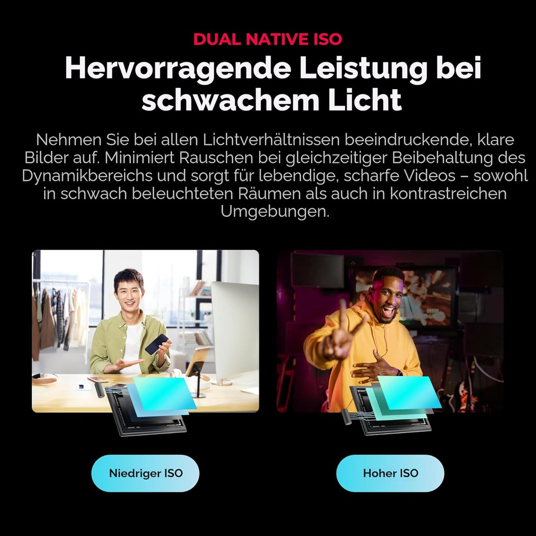 YOLOLIV YoloCam S7 4K60 Live-Streaming-Kamera mit Wechselobjektiv, ToF-Autofokus, MFT-Unterstützung,