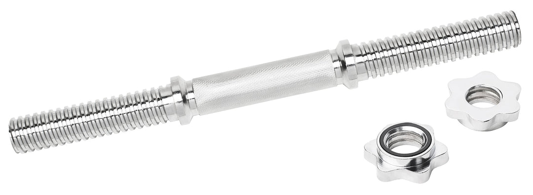 Bad Company Chrom Kurzhantelstange mit Gewinde-Auflageflächen inkl. Sternverschlüssen 30/31 mm I Kur