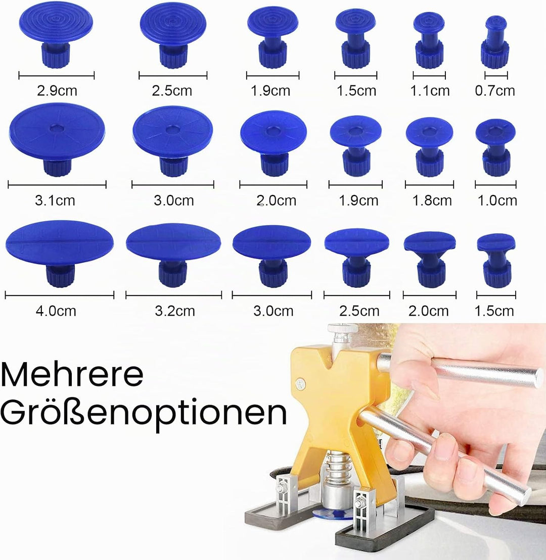 Tosucs Dellen Reparatur Ausbeulwerkzeug Dent Puller Set, Auto Paintless Dellen Reparaturset, DIY Gol