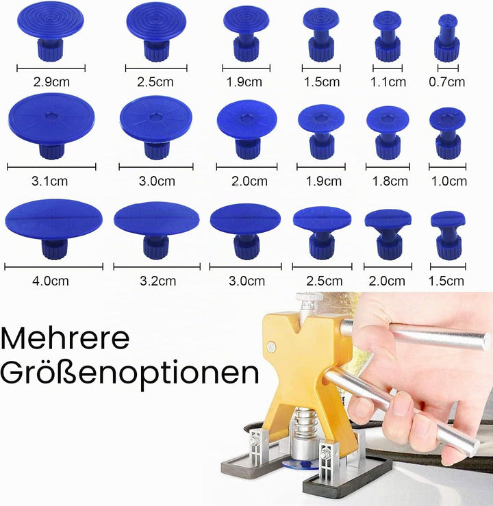 Tosucs Dellen Reparatur Ausbeulwerkzeug Dent Puller Set, Auto Paintless Dellen Reparaturset, DIY Gol