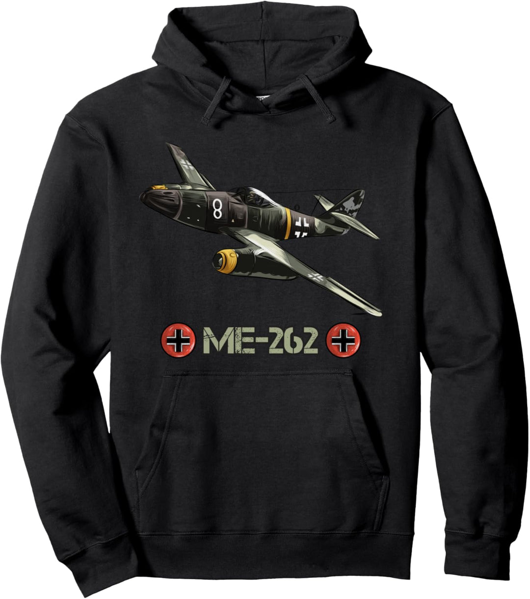 Deutsche Flugzeuge ME 262 Fighter Jet Memorabilia Pullover Hoodie