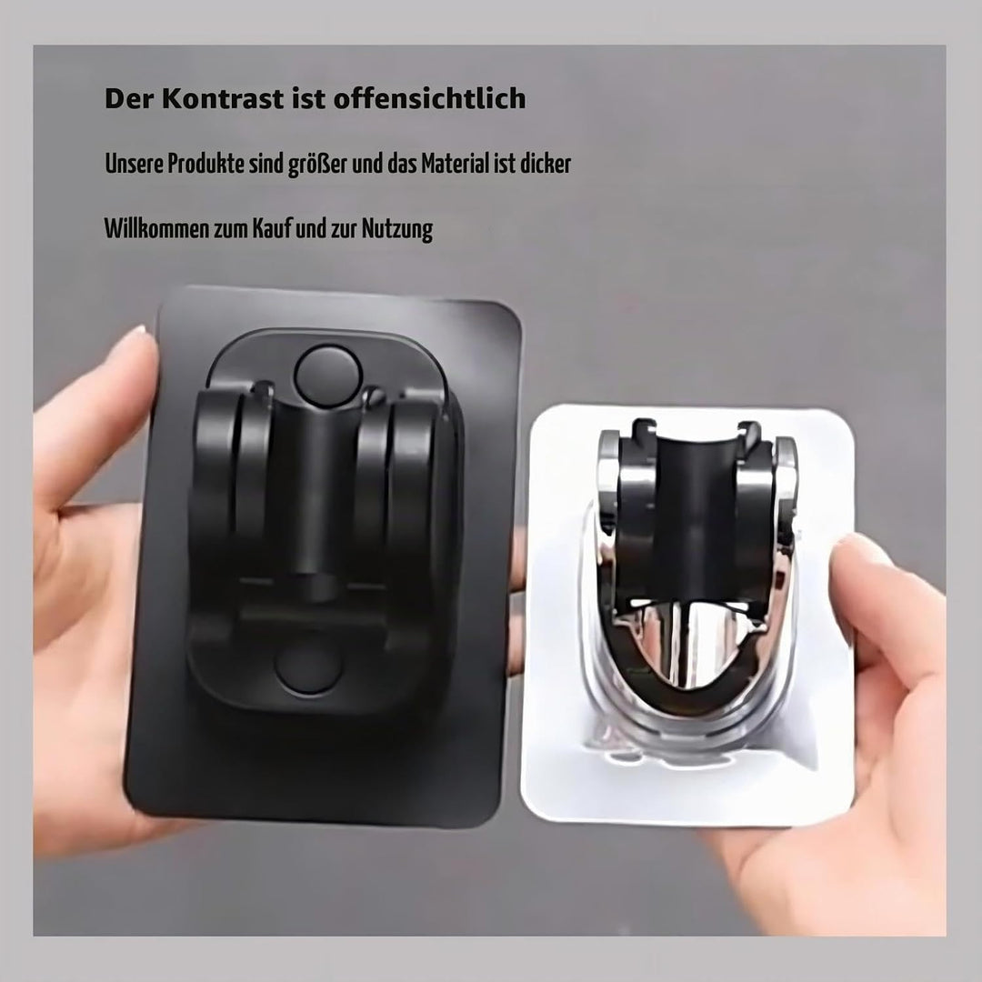 DASITON Duschkopfhalterung ohne Bohren, Handbrause Halter Winkel verstellbar, Duschkopf Halterung mi