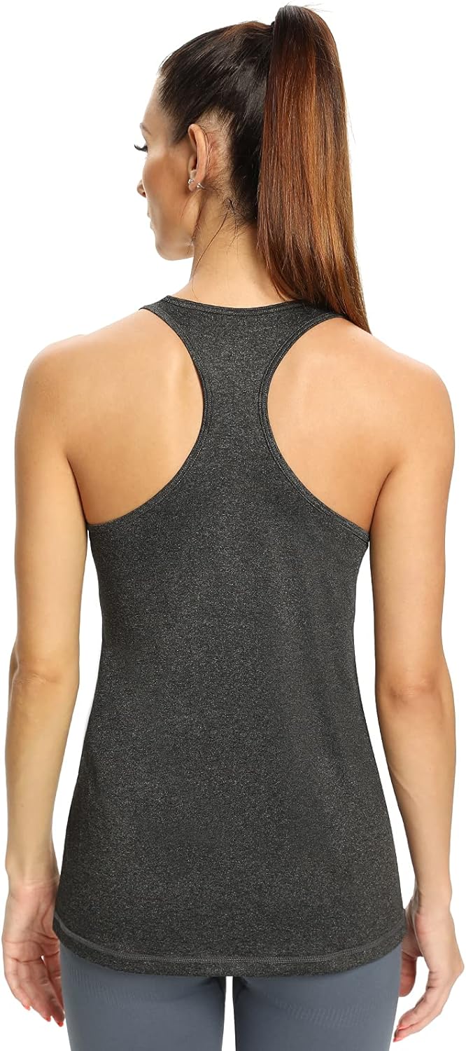 vislivin Sport-Tanktops für Damen Racerback Yoga Athletic Tanks Frauen Lauftraining Gym Unterhemd -