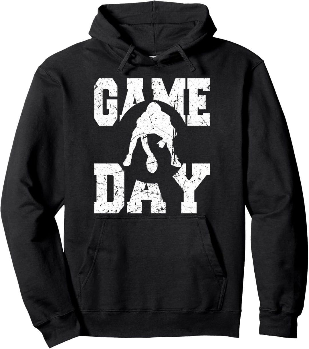 Vintage Fussball Game Day Fussballer Pullover Hoodie