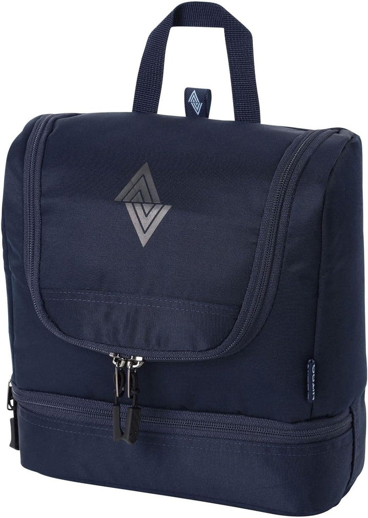 Travel Kit stylische Reisewaschtasche mit extra Bodenfach Kulturbeutel zum Aufhängen Kosmetiktasche