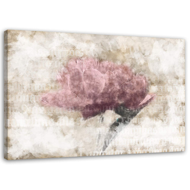 Feeby Wandbilder Blumen Rosen Vintage XXL 90x60 cm 1Teilig Bilder Bild auf Leinwand Leinwandbilder M