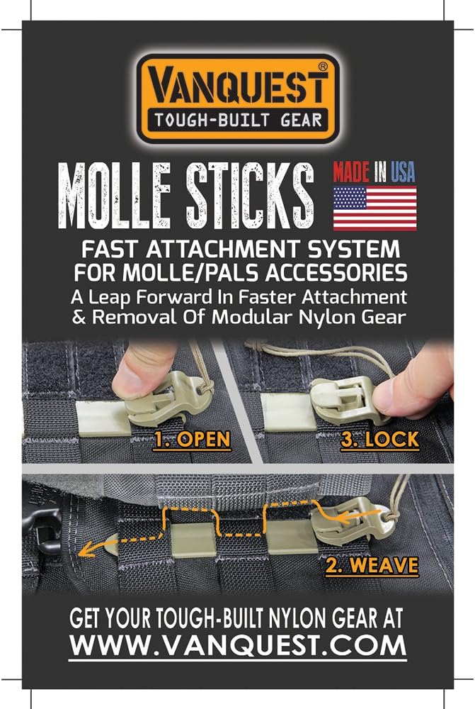 VANQUEST MOLLE-Sticks (4 Stück) Coyote Tan, Coyote Tan