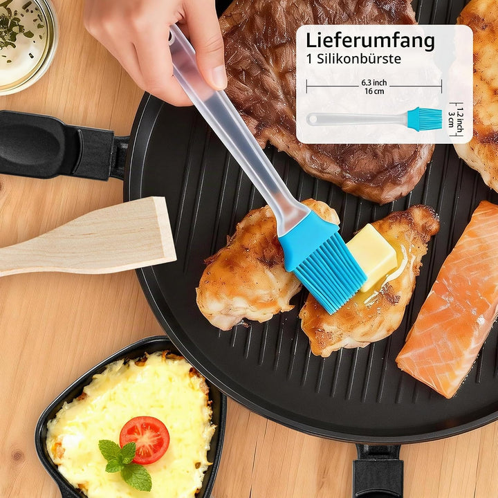 Kosmosta Pfännchen Mini 4 Stücke Antihaftbeschichtet Grill Pfännchen Dreieck Mini Raclette Grill mit
