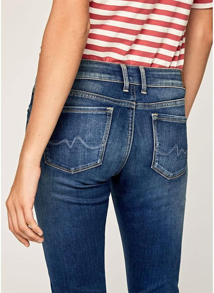 Pepe Jeans Damen Soho Jeans 27W / 30L Blue (Denim-z63), 27W / 30L Blue (Denim-z63)