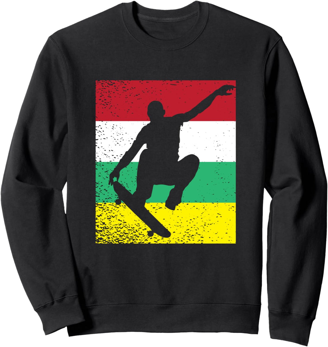 Skateboarding Vintage Retro Skateboarder Sweatshirt