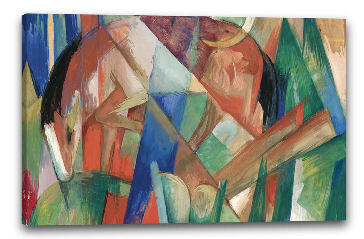 Printed Paintings Leinwand (40x60cm): Franz Marc - Fabeltier II (Pferd) (1913) 40x60 cm, 40x60 cm