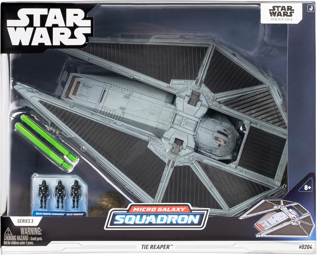 Star Wars Micro Galaxy Squadron SWJ0440 - TIE Reaper – 22,5 cm Grosses Fahrzeug mit DREI 2,5 cm Gros