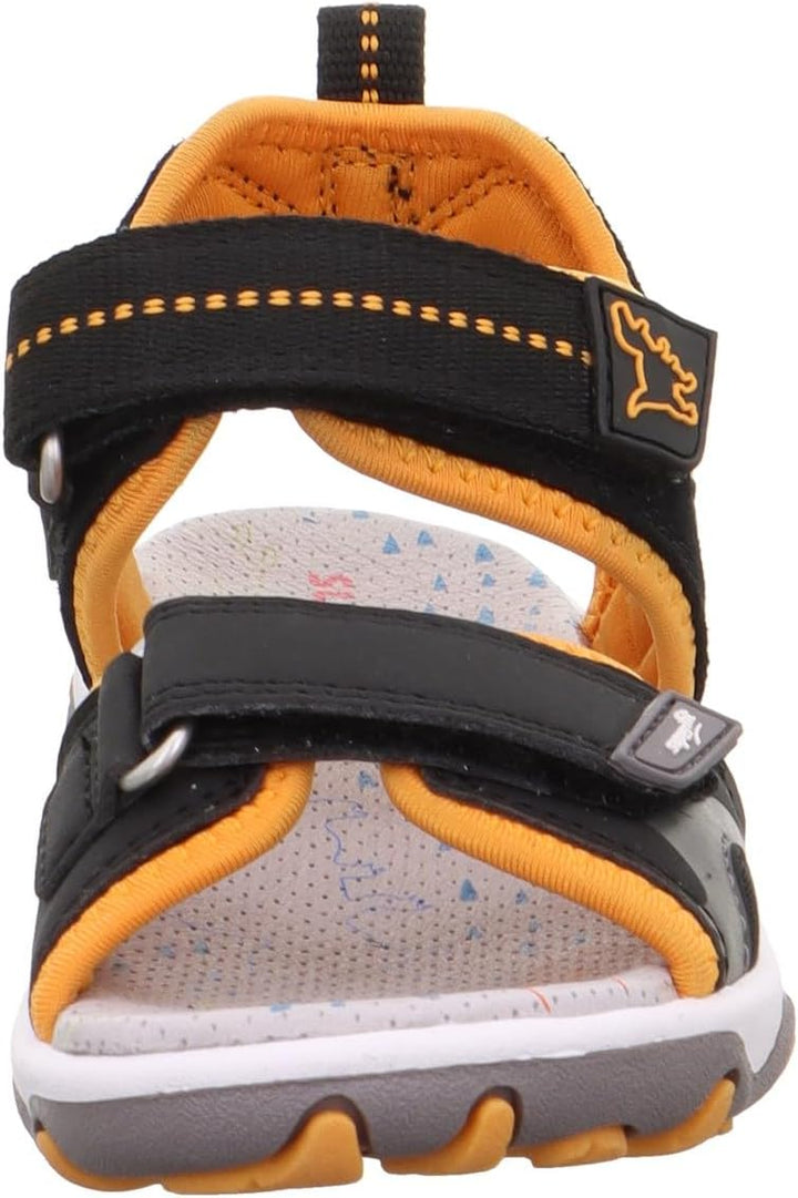 Superfit Jungen Mike 3.0 Sandale 25 EU Schwarz Orange 0010, 25 EU Schwarz Orange 0010