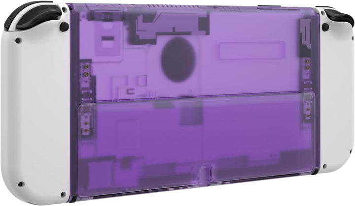 eXtremeRate Rückeite Konsole Gehäuse für Switch OLED, DIY-Ersatz Hülle Rückgehäuse mit Kickstand Ers