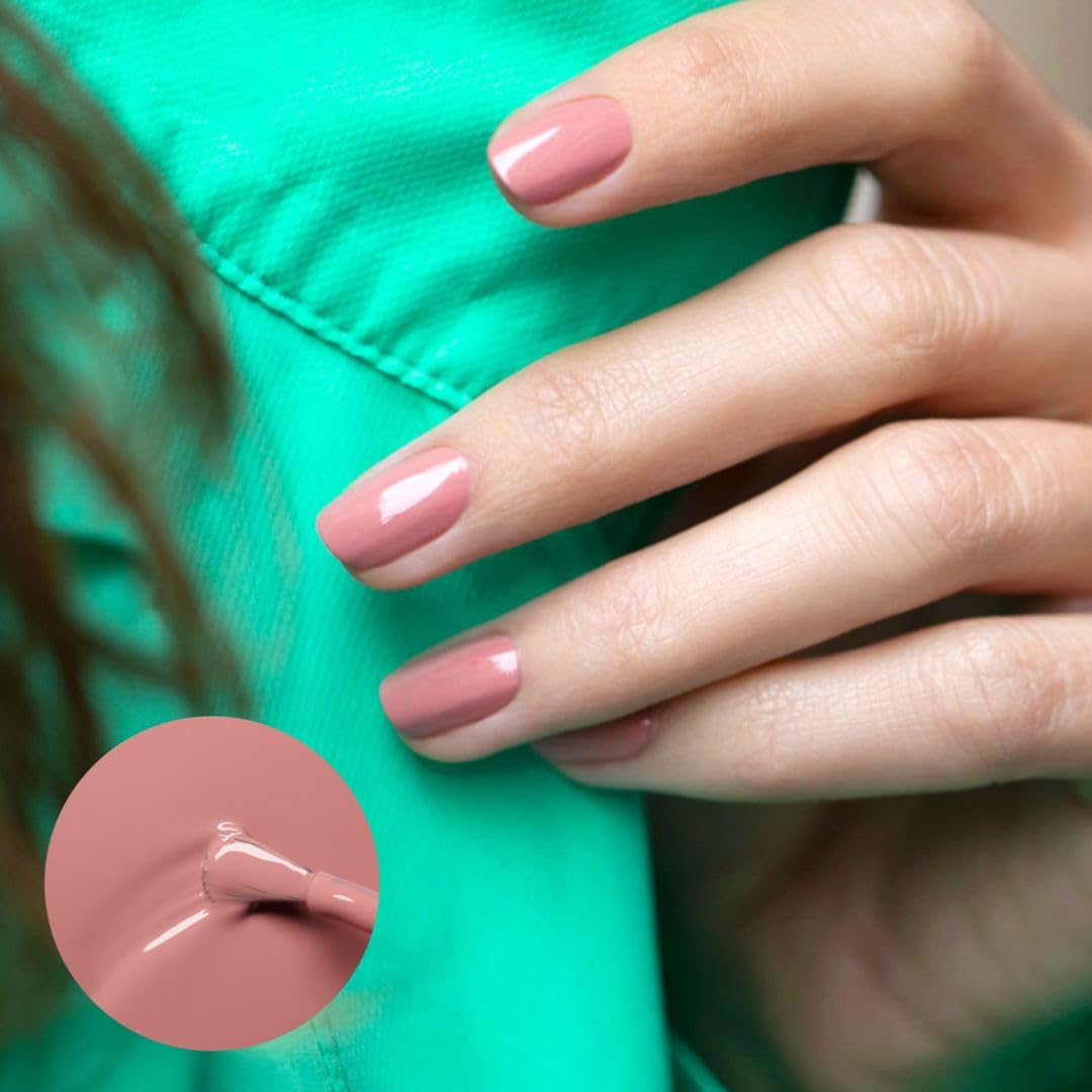 Manucurist Green - Puderrosa Nagellack Old Rose - Nagellack Schnelltrocknend - Nägel Selber Machen -