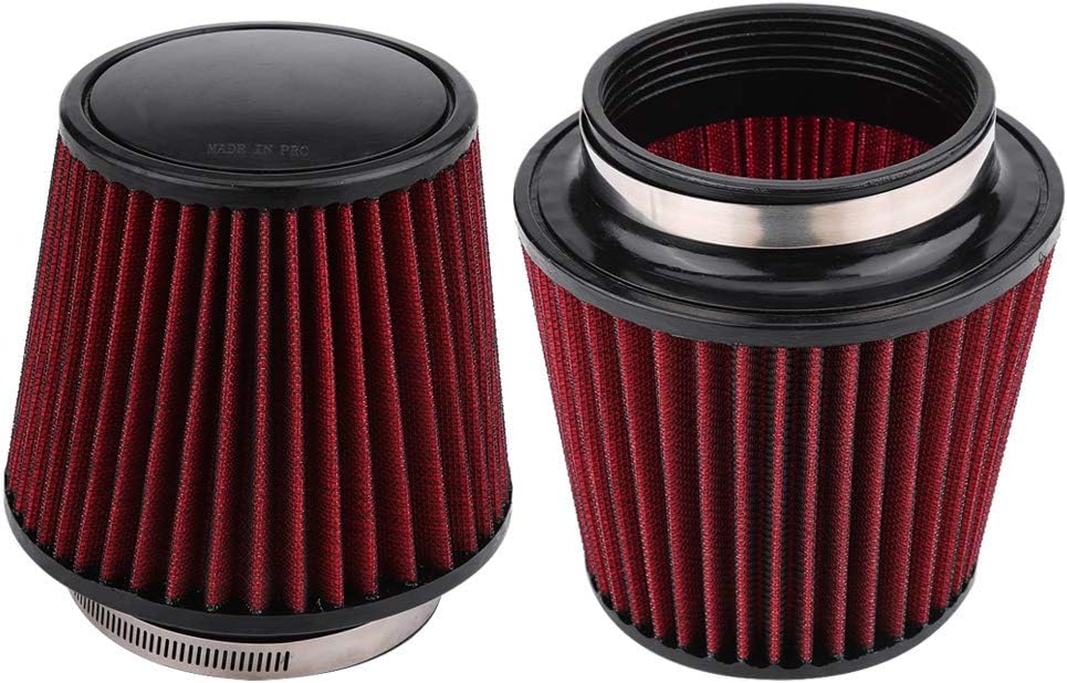 Unifür Versal Auto Luftfilter High Flow Einlass Lufteinlass Rundkegel Luftfilter Reiniger Clamp-On M