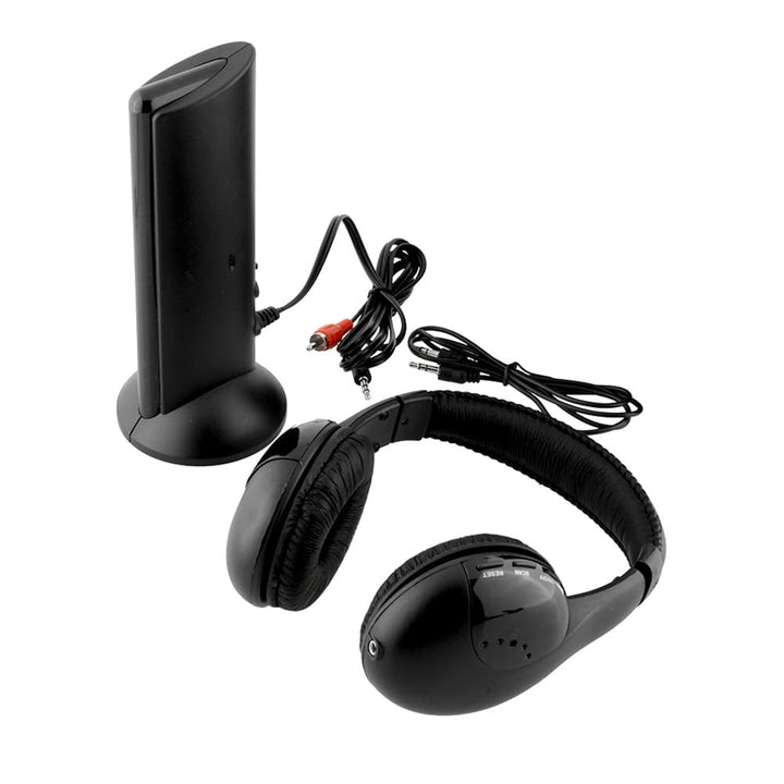 Angoily Kabellose Kopfhörer Mit Mikrofon Fm Radio Und Stereoanschluss Funk-Headset Für Tv Pc Heimnut
