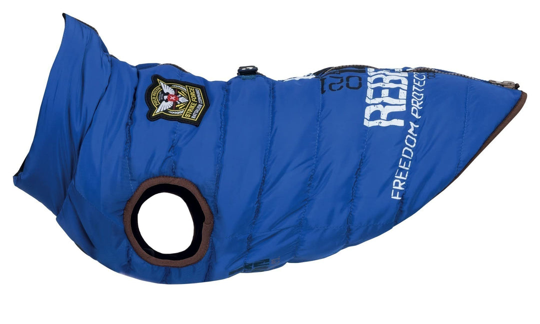 TRIXIE Saint-Malo Umhang mit Hundegeschirr, 33 cm blau 33 cm, blau 33 cm