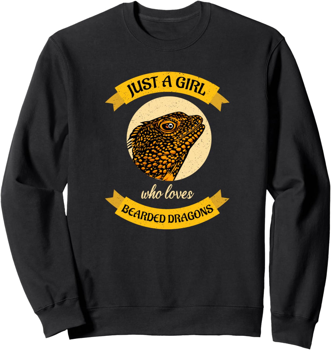 Bartagame nur ein Mädchen Frauen Echsen- und Reptiliengesche Sweatshirt