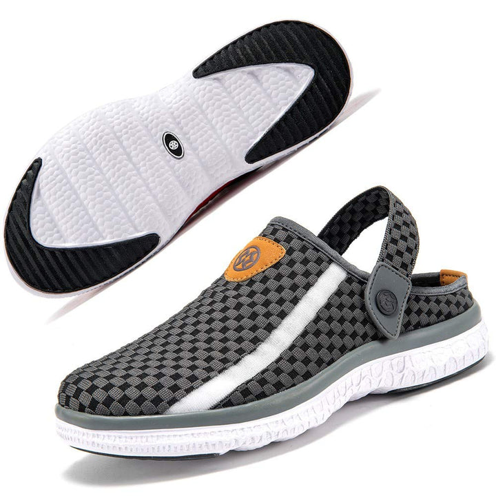 Unisex Mesh Clogs Hausschuhe Pantoletten Sommer Sandalen Schuhe | Hausschuh Damen Herren, Beach Frei
