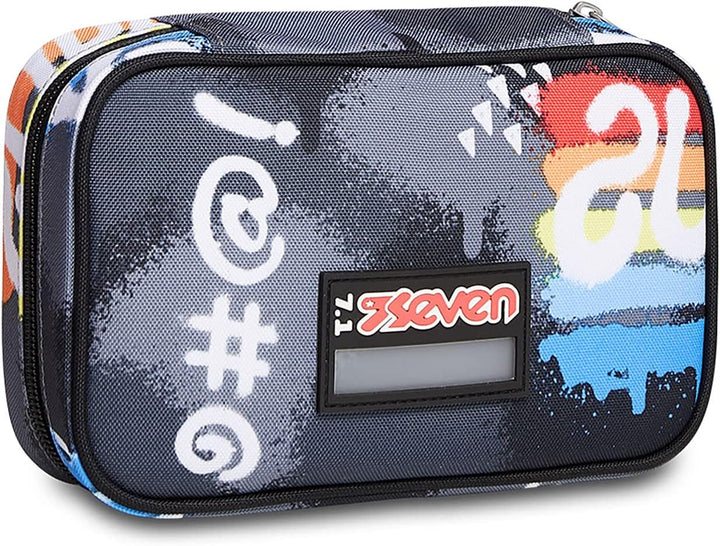 Seven Speed Case Federmäppchen, Mäppchen, Mehrfarbig, Federtasche für Schreibwaren, Etui mit Stiften