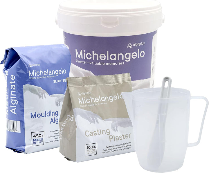 Michelangelo KIT 3D Handabdruck Set für Paare – Gipsabdruck Hände - Partner und Pärchen Geschenke fü