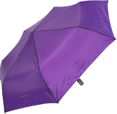 Knirps Regenschirm Slim Duomatic - klein und leicht mit Auf-Zu Automatik - royal Purple, Royal Purpl