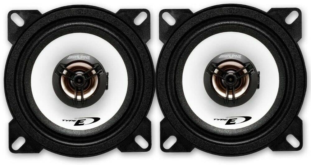 2 Alpine SXE-1025S SXE 1025S 2 Wege koaxial Lautsprecher 10 cm 100 mm 4" 25 watt rms und 180 watt ma