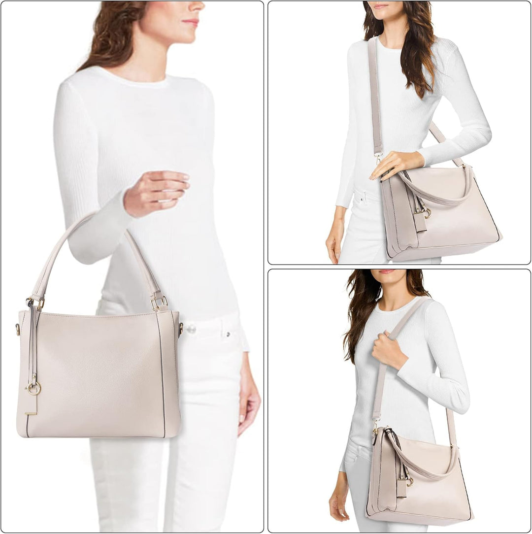 HAWEE Mode Damen Handtasche aus Weiches PU-Leder Umhängetasche Grosse Schultertasche mit Reissversch