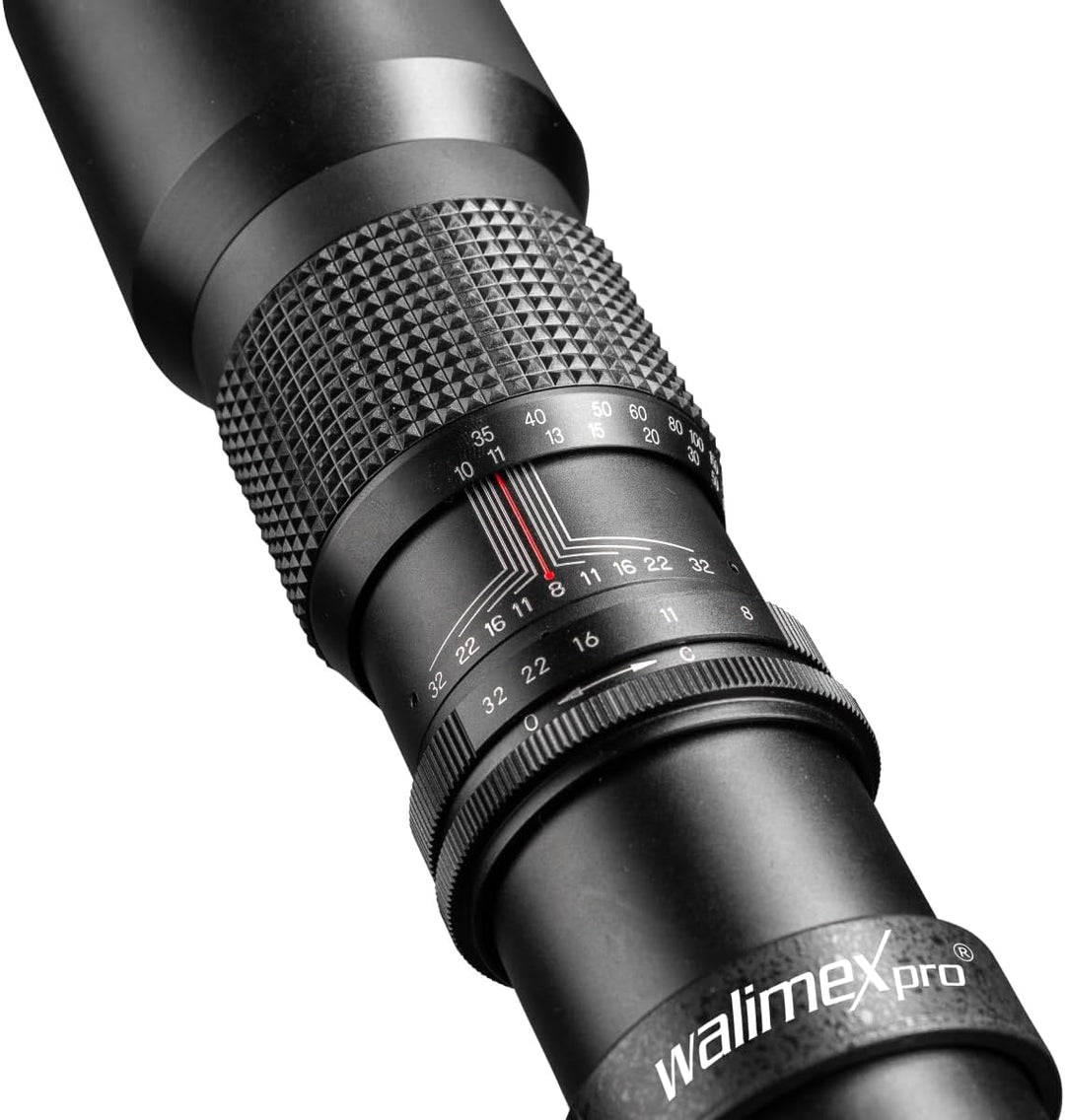Walimex 12728 500mm 1:8,0 DSLR-Objektiv für Nikon F Bajonett schwarz (manueller Fokus, für Vollforma