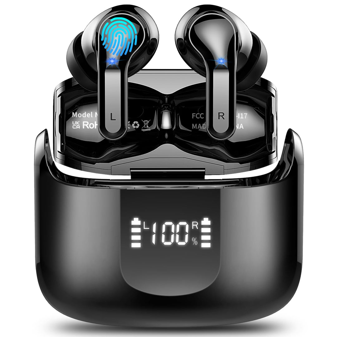 2026 Kopfhörer Kabellos Bluetooth 5.4, 6D Stereo Bluetooth Kopfhörer, 56Std Tiefer Bass ENC Noise Ca