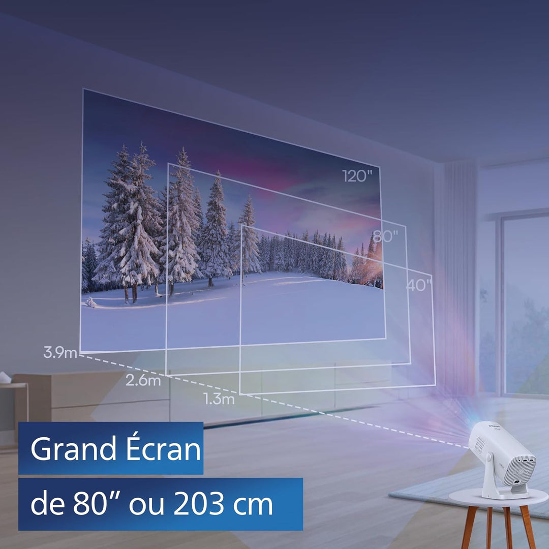 NPX230 Philips, Neopix 230Smart, Heimkinoprojektor, Verschiedene Bildkorrekturoptionen, Full HD 1080