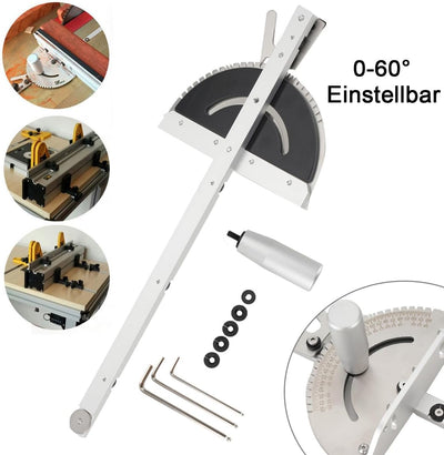 Lfhelper Präzisions-Holzbearbeitungswerkzeug Gehrungslehre 0-60 Grad Abgewinkelten Gehrungslehre mit