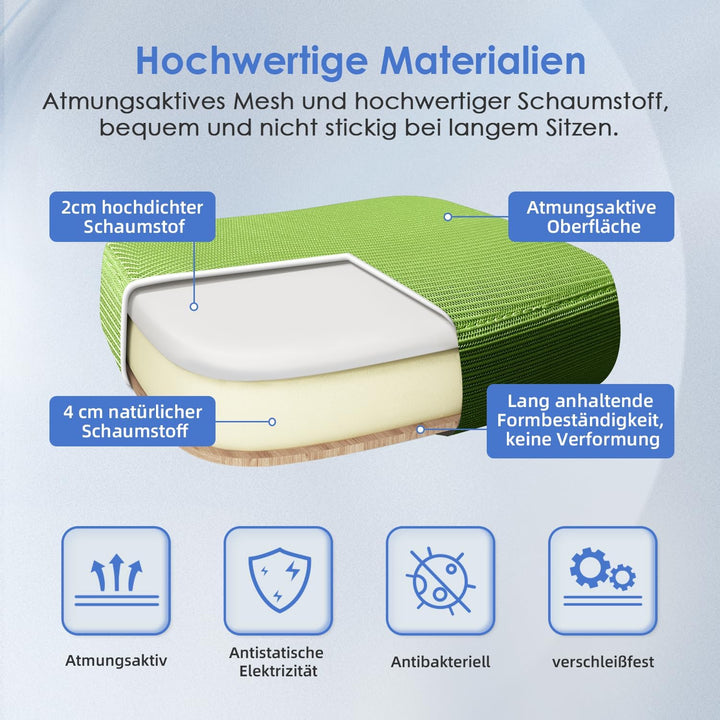 Hinonde Bürostuhl,Bürostuhl Ergonomisch,Höhenverstellbare Bürostühle,Drehstuhl mit Lendenwirbelstütz