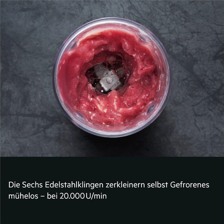 AEG Tragbarer Standmixer, auslaufsicherer 500 ml Trinkbehälter, PB4-1-2CG | Akku Smoothie Maker wied