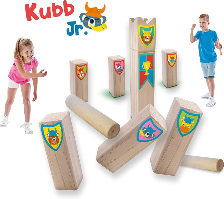 SES Creative Kubb Junior, Diverse Farben, Large, Kubb Junior