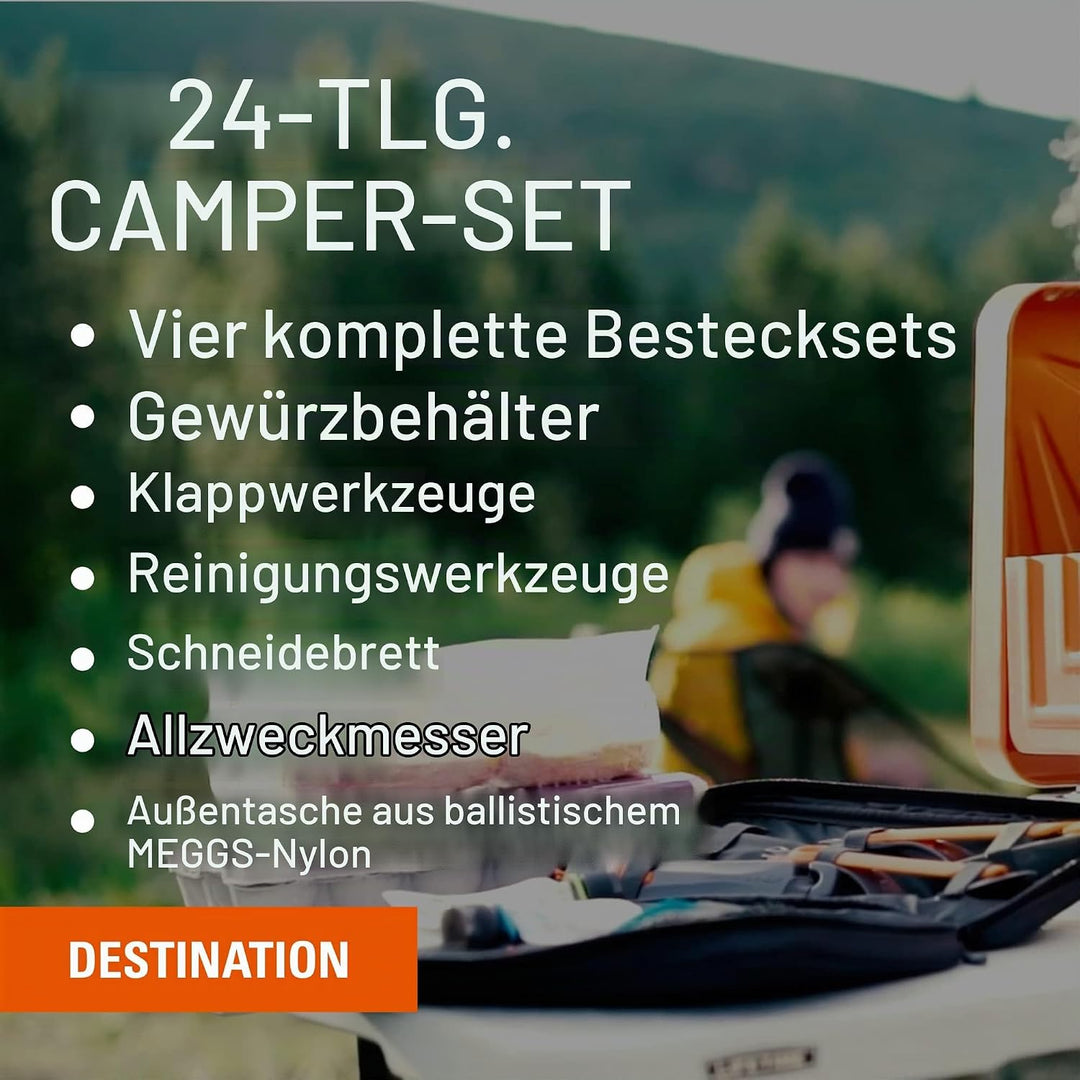 GSI Outdoor Küchenutensilienset 24-teilig, mehrfarbig, 90104