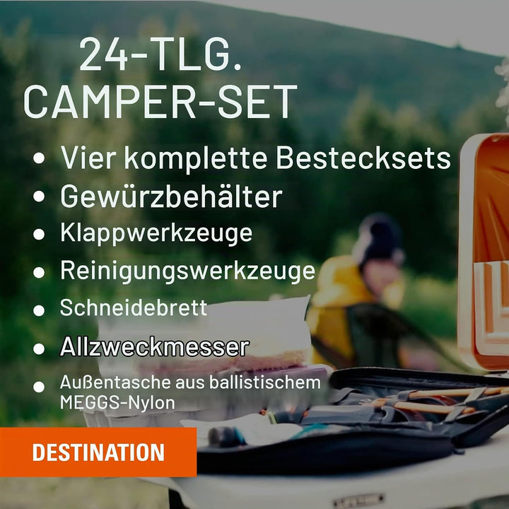 GSI Outdoor Küchenutensilienset 24-teilig, mehrfarbig, 90104