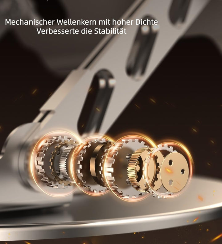 Laptop Ständer Höhenverstellbar mit 360° Drehbarer Basis, Laptopständer Platzsparender Laptop Halter