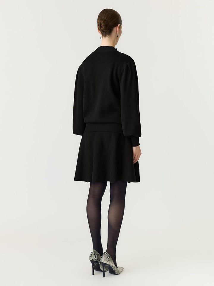 YAS Damen Yasfonny Ls Knit Pullover S. Noos Strickpullover S Schwarz, S Schwarz