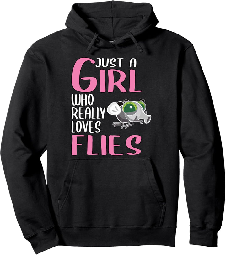 Damen Just A Girl Fliege Geschenk Fliege Pullover Hoodie