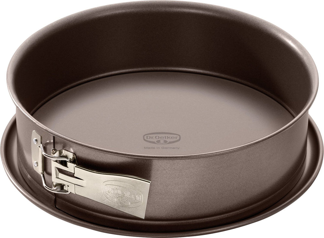 Dr. Oetker Springform Ø 26 cm, Backform der Serie Back-Edition mit Emaille-Servierboden, runde Kuche