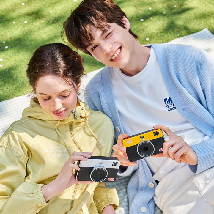 Kodak Mini Shot 2 Retro 4PASS Sofortbildkamera und Tragbarer Fotodrucker 2-in-1, 5,3×8,6 Centimeter