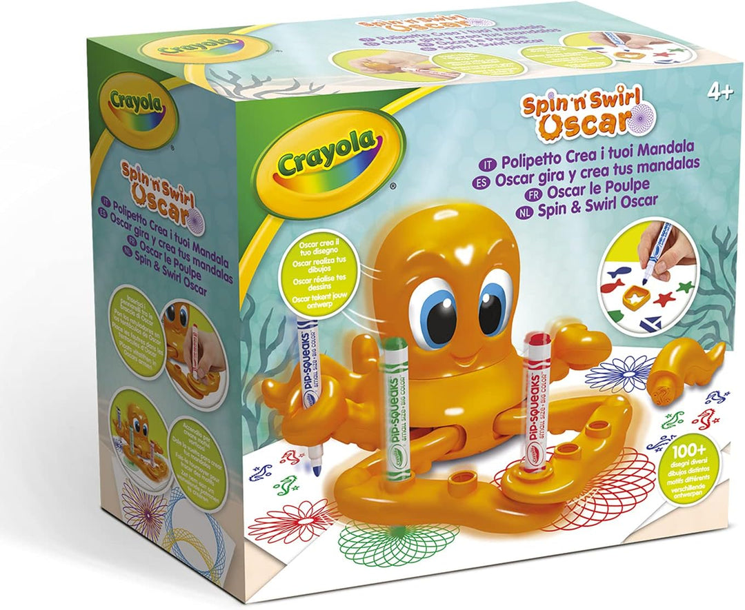 Crayola Oscar Oktopus Spielzeug, Kinderspielzeug Spiral Designer, Elektrischer Spirograph Kinder, Un
