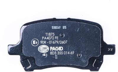 HELLA PAGID 8DB 355 014-691 Bremsbelagsatz - T1875 - Dicke/Stärke: 17mm - Bremssystem: Akebono - mit