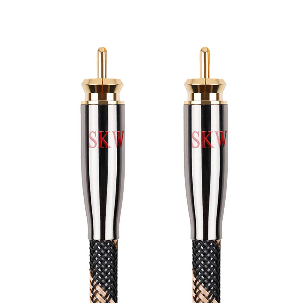 SKW Cinch auf Cinch Digitales Koaxial Kabel Subwoofer RCA Kabel für Verstärker, Stereoanlage, HiFi-A