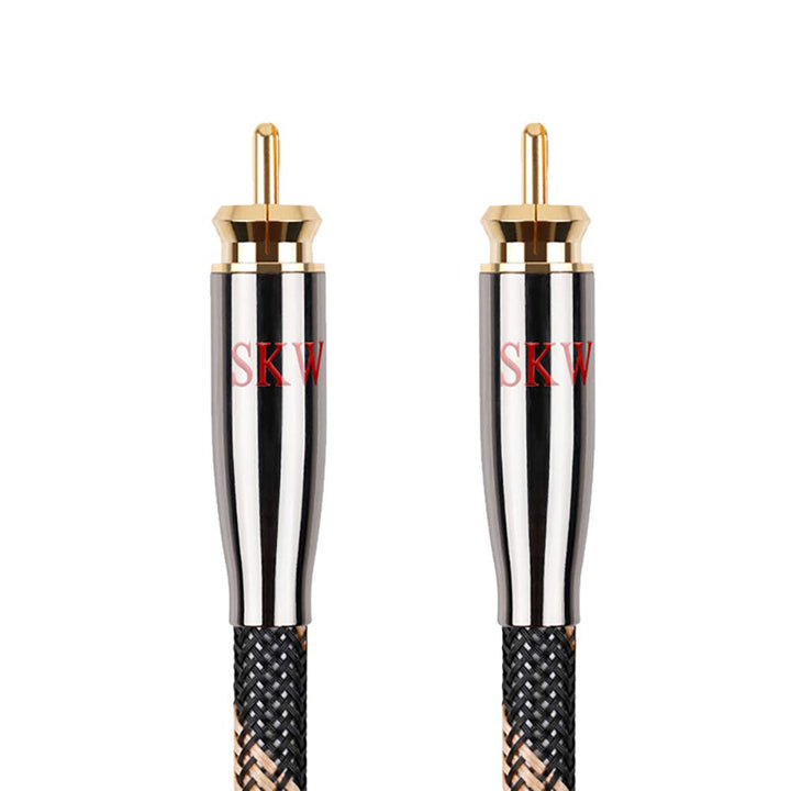 SKW Cinch auf Cinch Digitales Koaxial Kabel Subwoofer RCA Kabel für Verstärker, Stereoanlage, HiFi-A