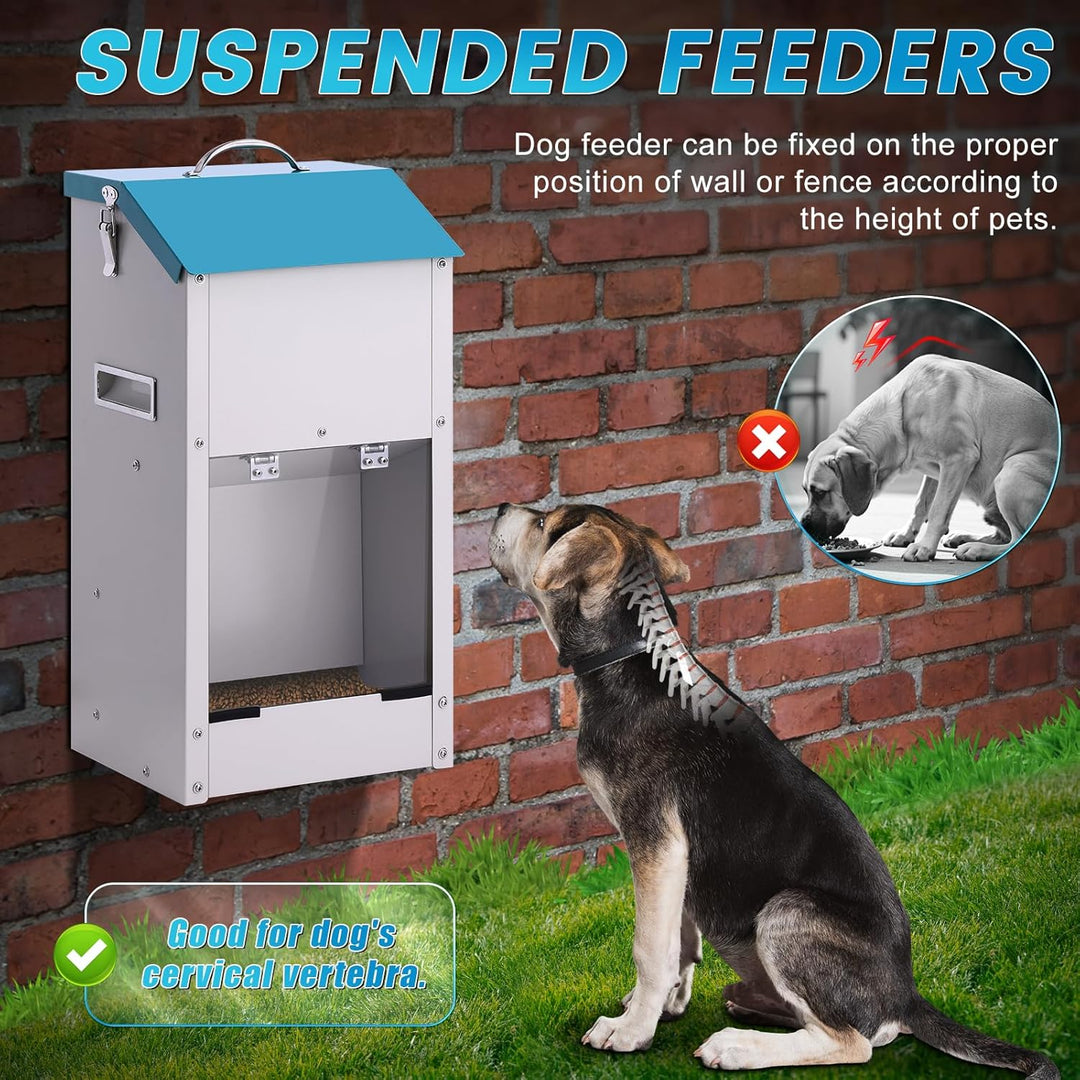 15lbs Futterautomat für Hunde und Katzen Automatischer Hundefutterautomat Hundefutterspender für Hau